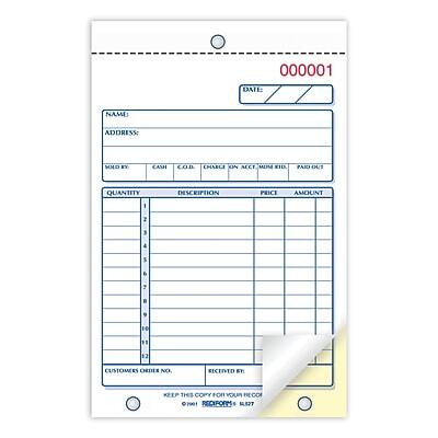 000001  
DATE:  
NAME:  
ADDRESS:  

SOLD BY CAMH COB CMARCE ON ACCT MLME EID PAID O4  

QUANTITY DESCRIPTION PRICE AMOUNT  

CUSTOMER ORDER NO. RECEIVED BY  

KEEP THIS COPY FOR YOUR RECORD  
02001 RECIPROCAL B127