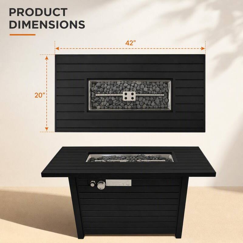 PRODUCT DIMENSIONS
42"
20"