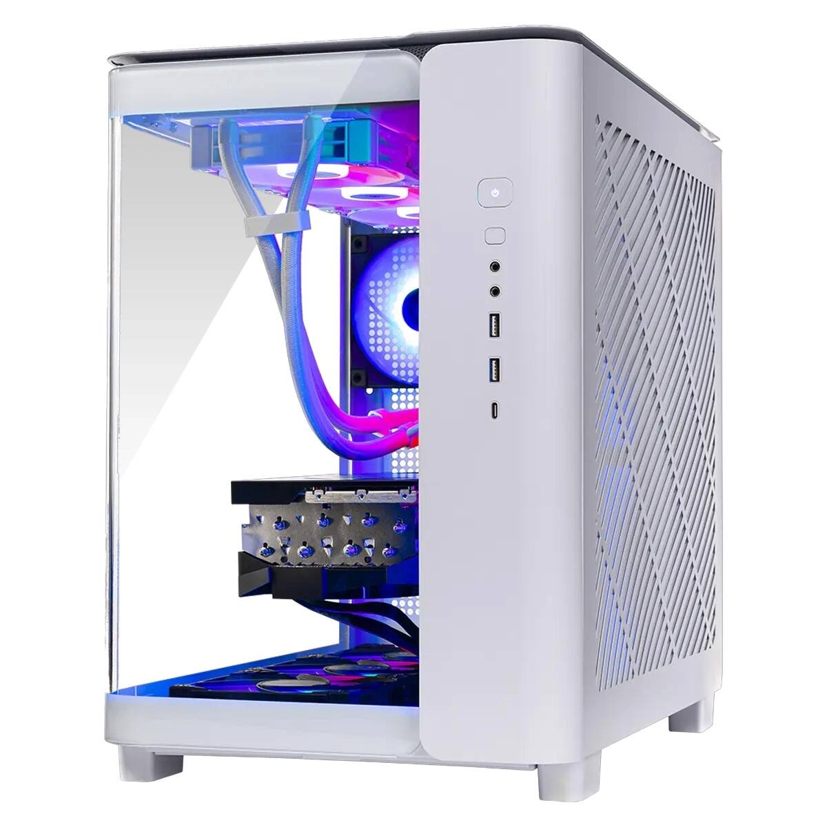 Alt View 1. Skytech Gaming - Skytech KING95 - AMD Ryzen 7 7700X, 5070, 32GB 5600 MHz DDR5 RAM, 750W GOLD PSU - White.