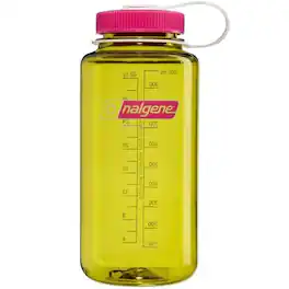 Nalgene - Sustain 16 oz. Wide Mouth Water Bottle - Endive/Fuchsia Purple
