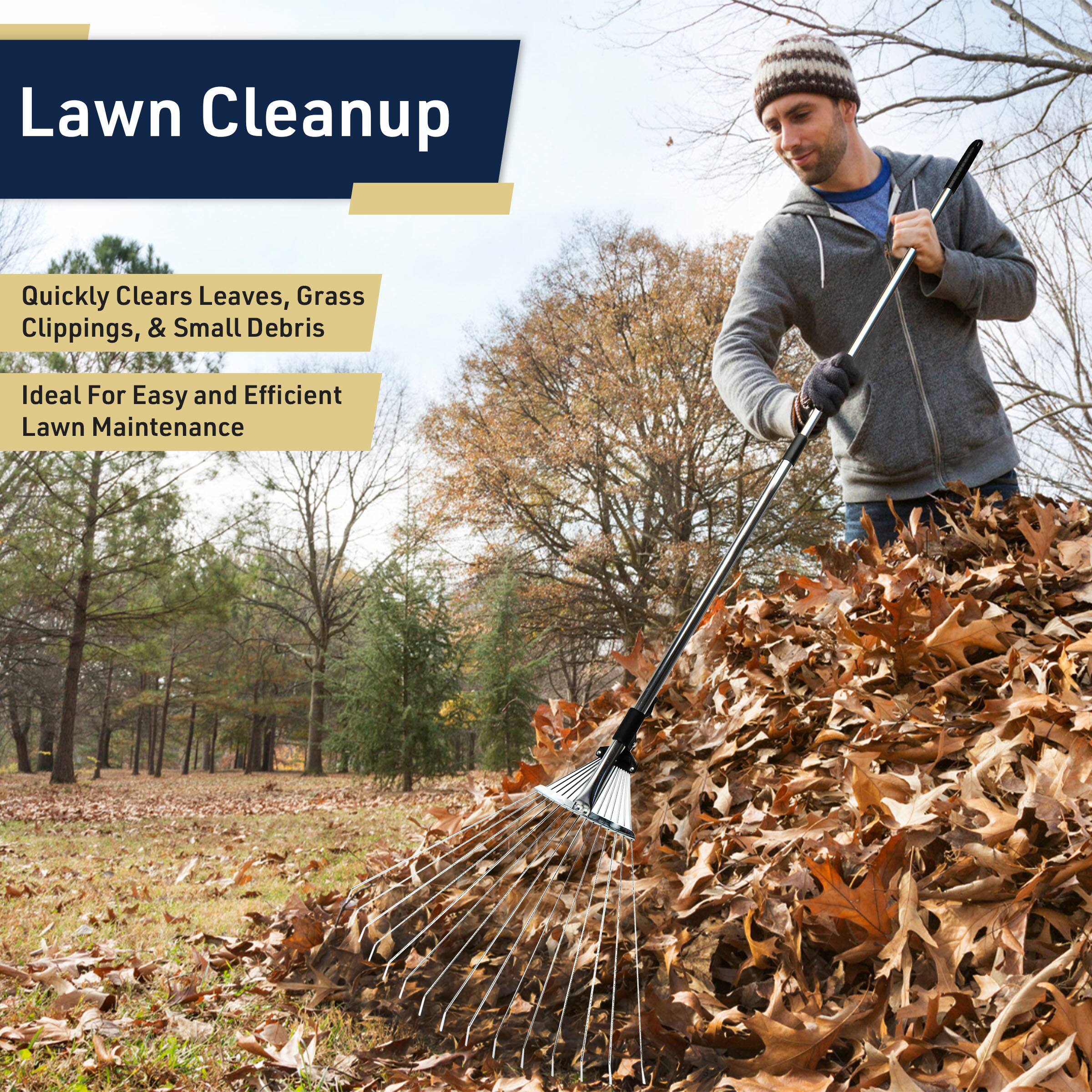Lawn Cleanup

Quickly Clears Leaves, Grass Clippings, & Small Debris

Ideal For Easy and Efficient Lawn Maintenance