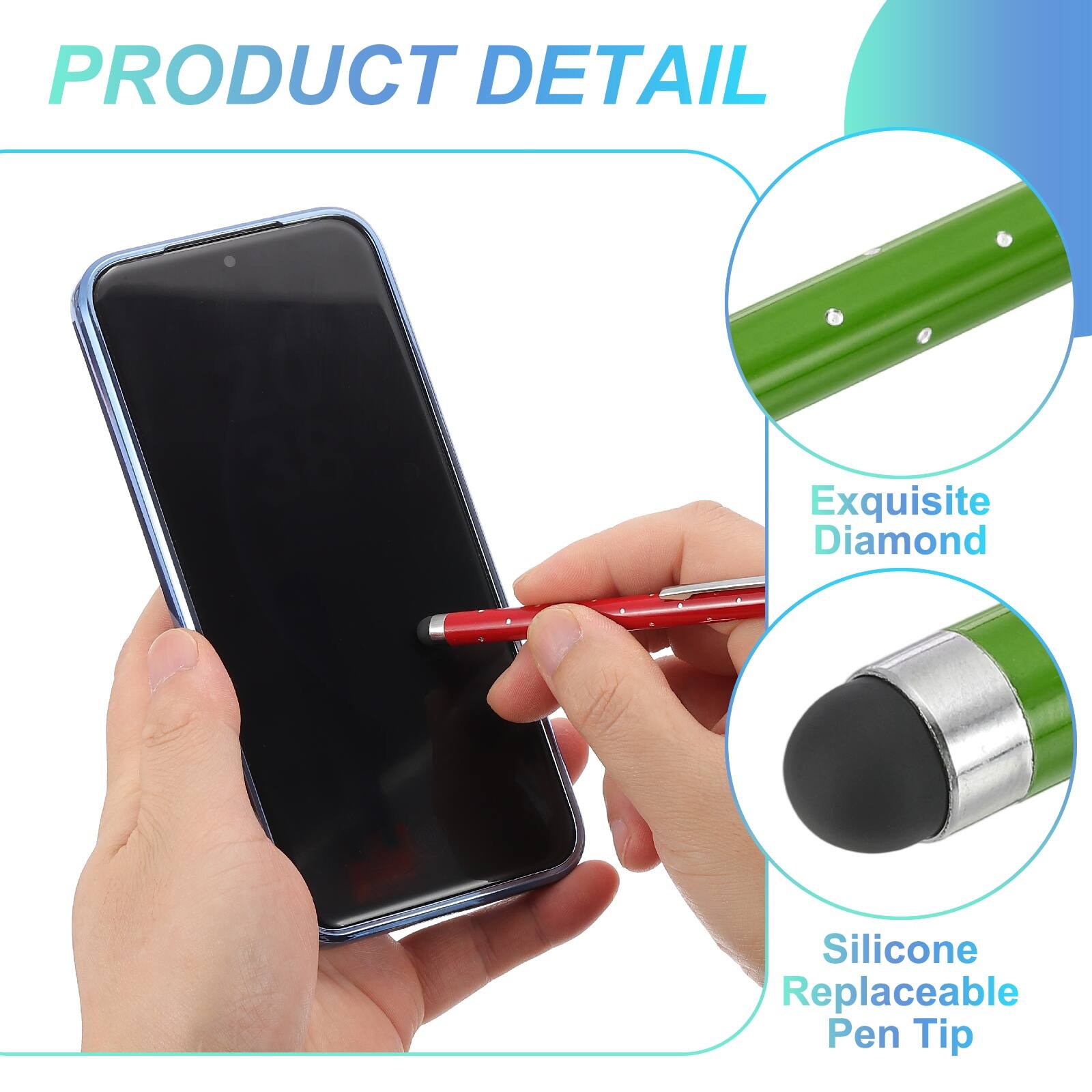 PRODUCT DETAIL

Exquisite Diamond Silicone Replaceable Pen Tip