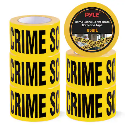 PYLE Crime Scene Do Not Cross Barricade Tape 656ft.
CRIME SCENE DO NOT CROSS
CRIME SCENE DO NOT CROSS
