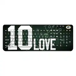 Keyscaper - Jordan Love Green Bay Packers Wireless Keyboard - Black
