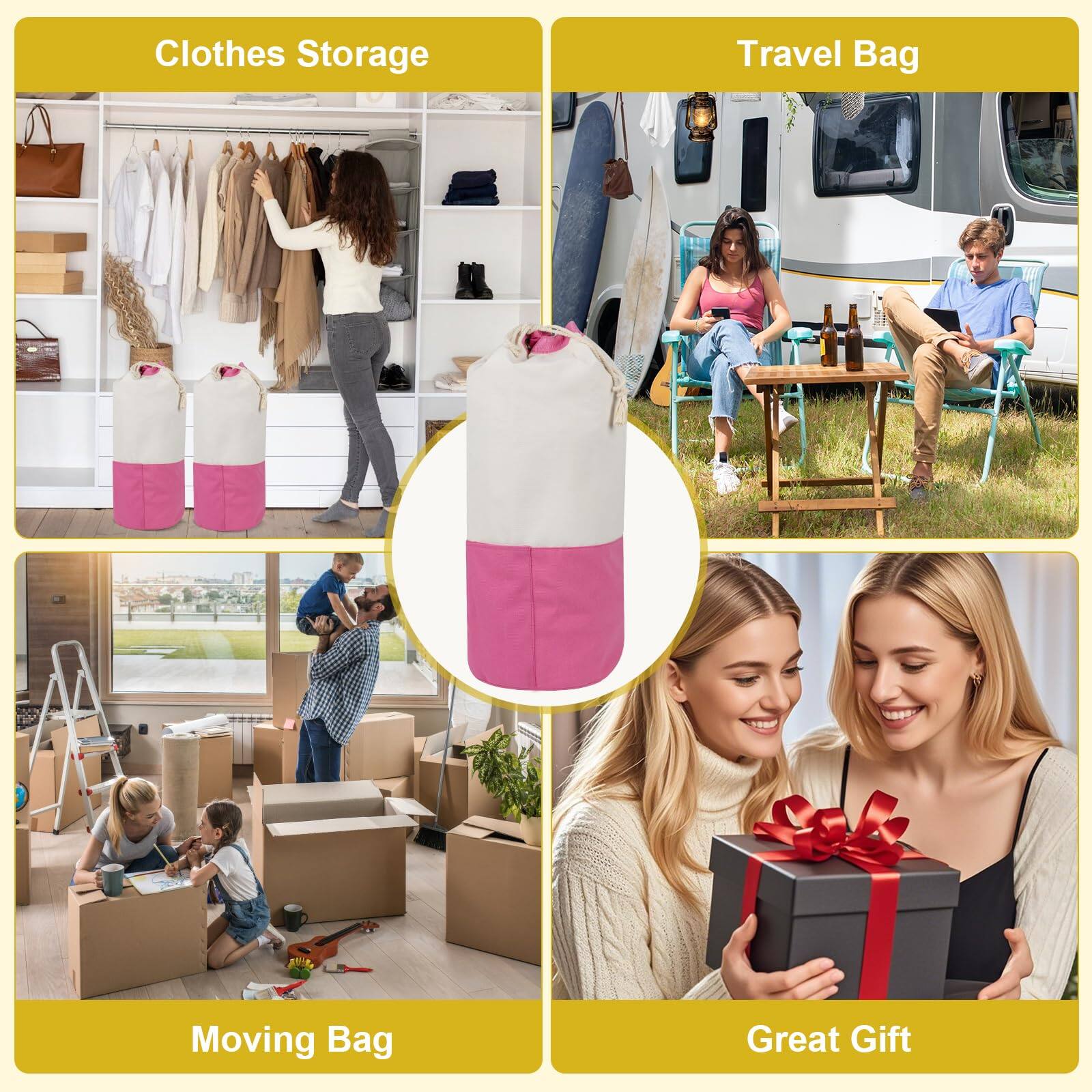 Clothes Storage  
Travel Bag  
Moving Bag  
Great Gift