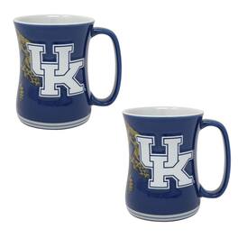 Indigo Falls - Kentucky Wildcats 16oz. Sculpted Barista Mug Two-Pack - White