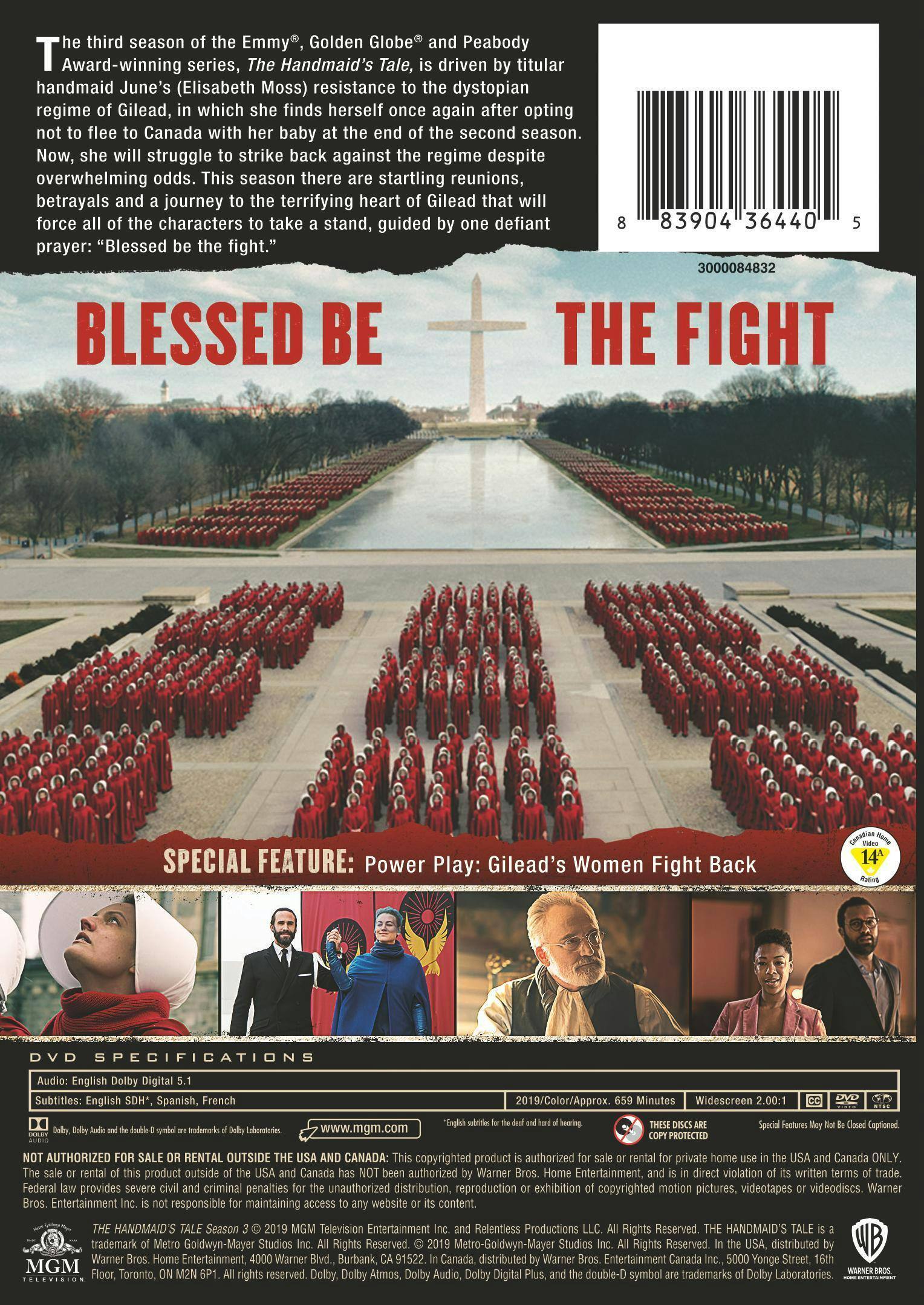 Back. The Handmaid's Tale: Season Three (Box Set) [DVD].