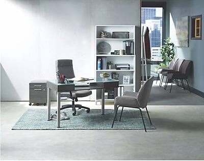 Alt View 1. Union & Scale - Essentials 5 Shelf 72"H Laminate Bookcase - White.