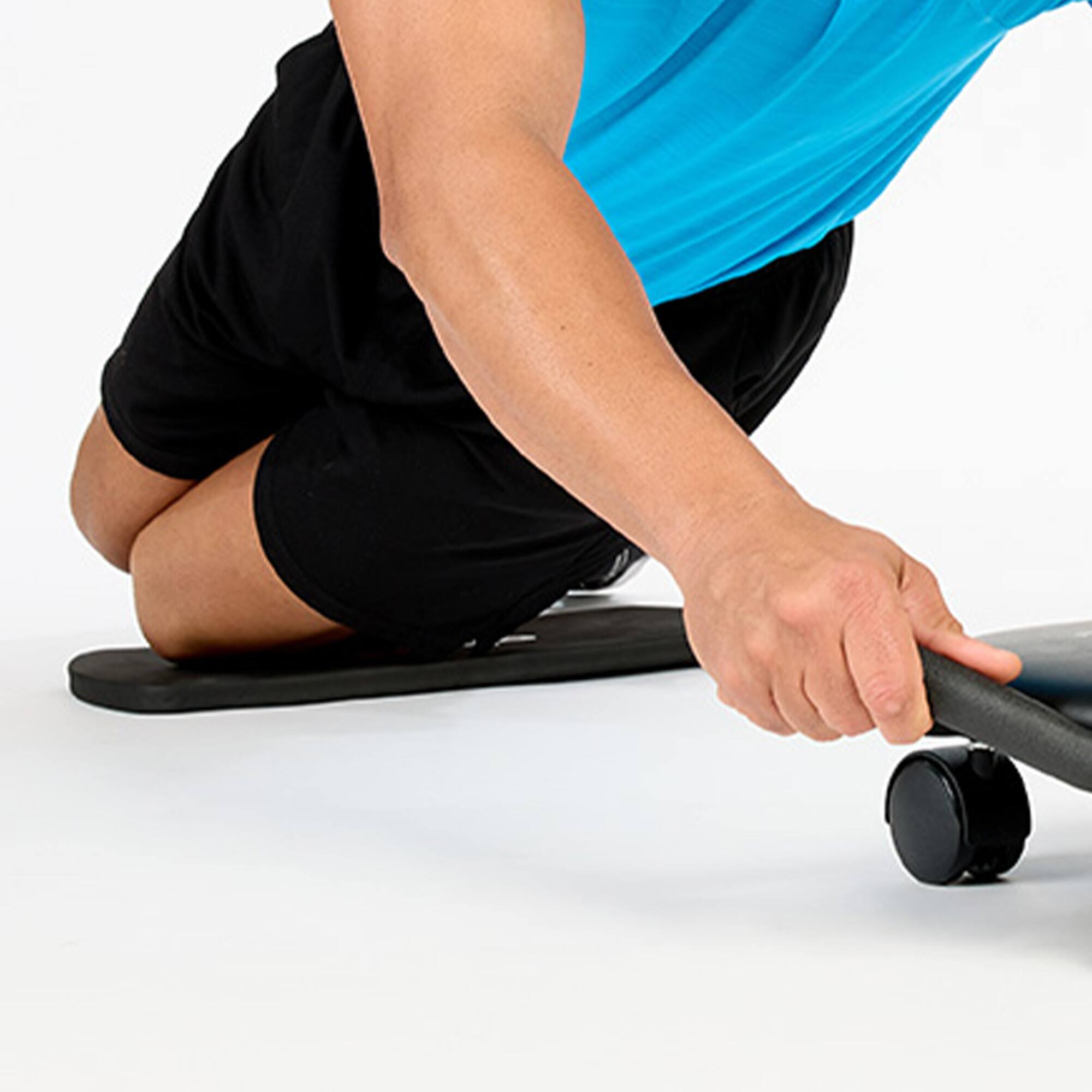 Alt View 3. AB Dolly - AB Dolly Plus Home Core Training Fitness Abs Exercise Machine Workout Equipment - Black.