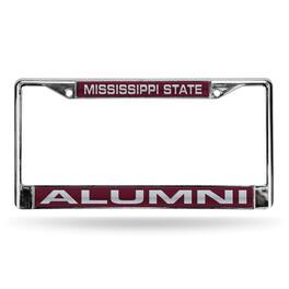 Rico Industries - Mississippi State Bulldogs Alumni Chrome Metal Laser Cut License Plate Frame - Multi
