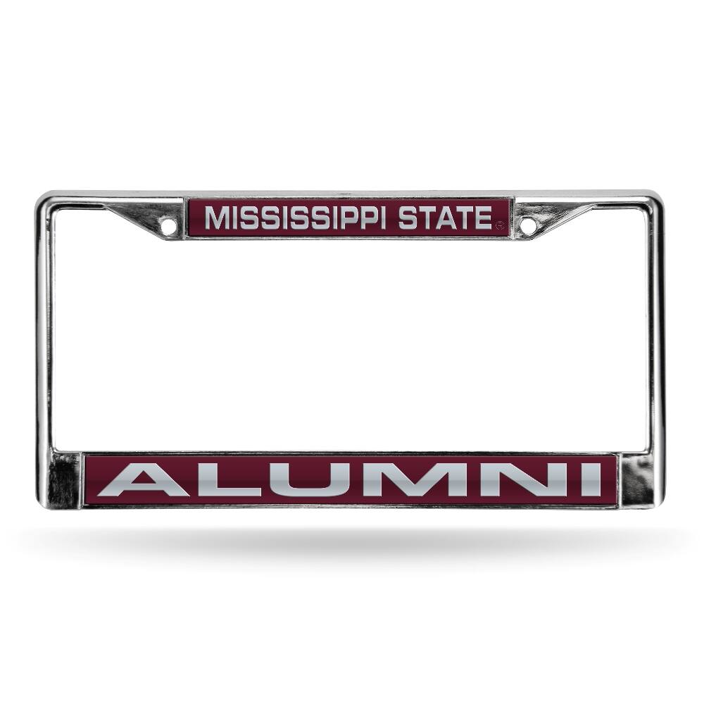 Mississippi State Bulldogs Alumni Chrome Metal Laser Cut License Plate Frame
