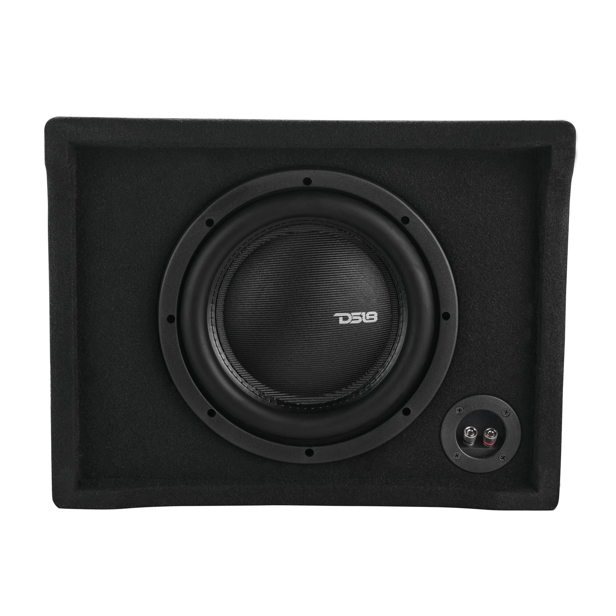Back. DS18 Audio - DFPU Single 10" Loaded Sealed Subwoofer Enclosure, 600W RMS.