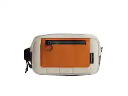 Bagsmart - Paz 2L Waterproof Dopp Kit, Quilted Travel Toiletry Bag with Multiple Compartments for Travel & Daily Use - Tangerine
