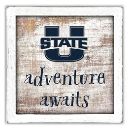 Fan Creations - Utah State Aggies 14'' x 13'' Adventure Awaits Money Box - Multicolor