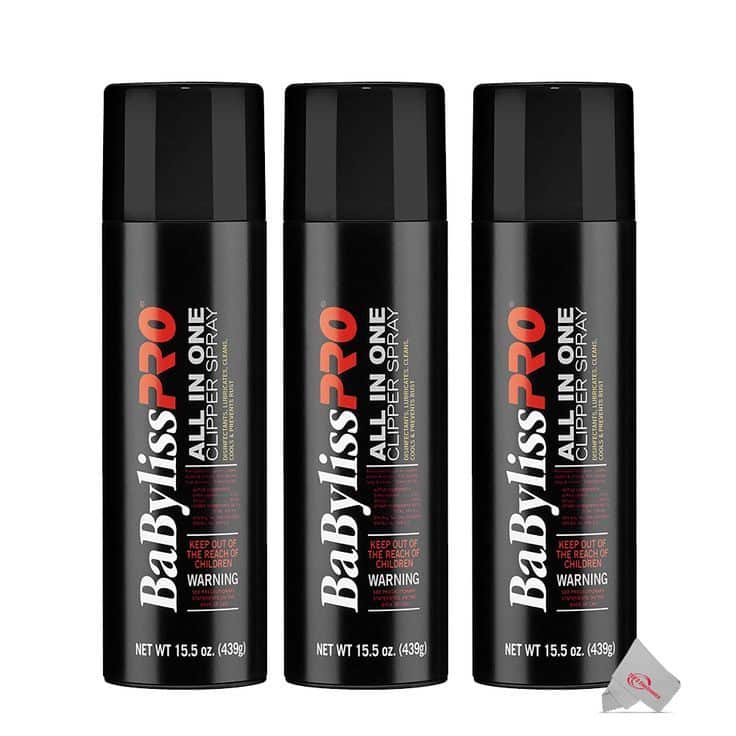 3x BaByliss PRO FXDS15 All In One Clipper Spray - Black