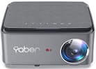 Front. Yaber - Yaber Buffalo U6 portable projector Dark Grey, 1080P, WiFi, wireless screen mirroring, 4-point keystone correction - Dark Grey.