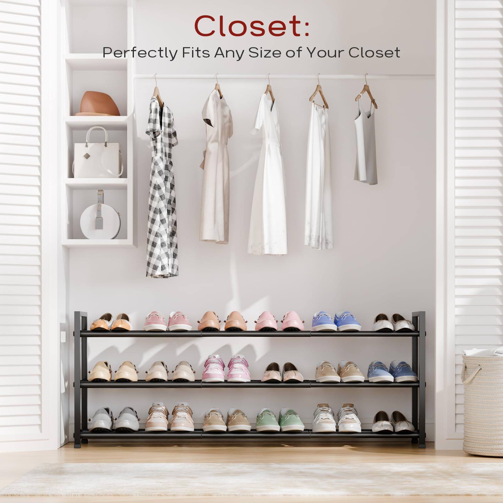 Closet:  
Perfectly Fits Any Size of Your Closet
