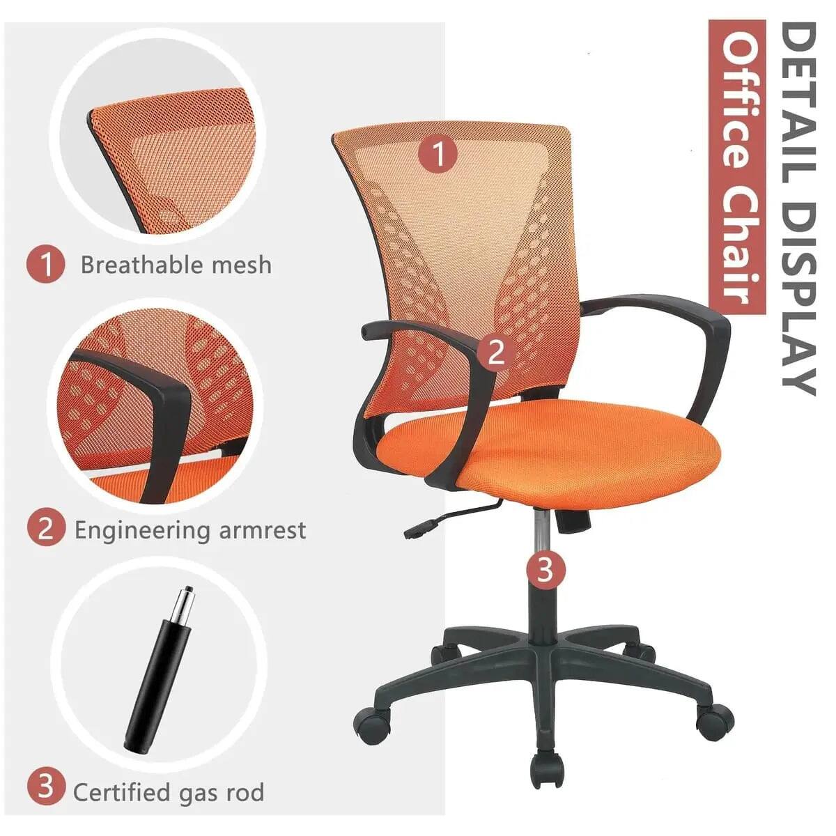 1. Breathable mesh
2. Engineering armrest
3. Certified gas rod

Office Chair
DETAIL DISPLAY