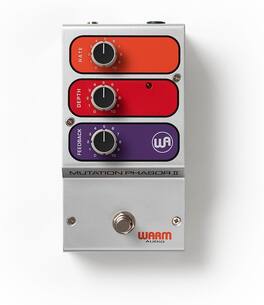 Warm Audio - Mutation Phasor II Pedal, Phaser Effects Pedal with Rate, Depth, Feedback Controls & Intuitive 3-Control Configuration