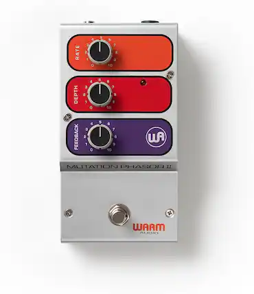 RATE 3 2 1 4 0 5 I 6 7 8 9 10
DEPTH 1 9 0 10 5 4 6 3 7
FEEDBACK 2 I 8 w 1 9 O 10
MUTATION PHASOR I
WARM AUDIO