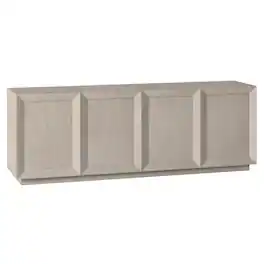 Hudson&Canal - Morse Rectangular TV Stand for TV's up to 75" - Alder White
