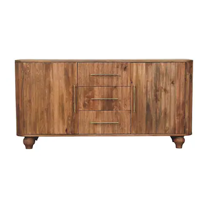 Front. Artisan Furniture - Artisan Furniture Solid Wood Montara Sideboard - Brown.