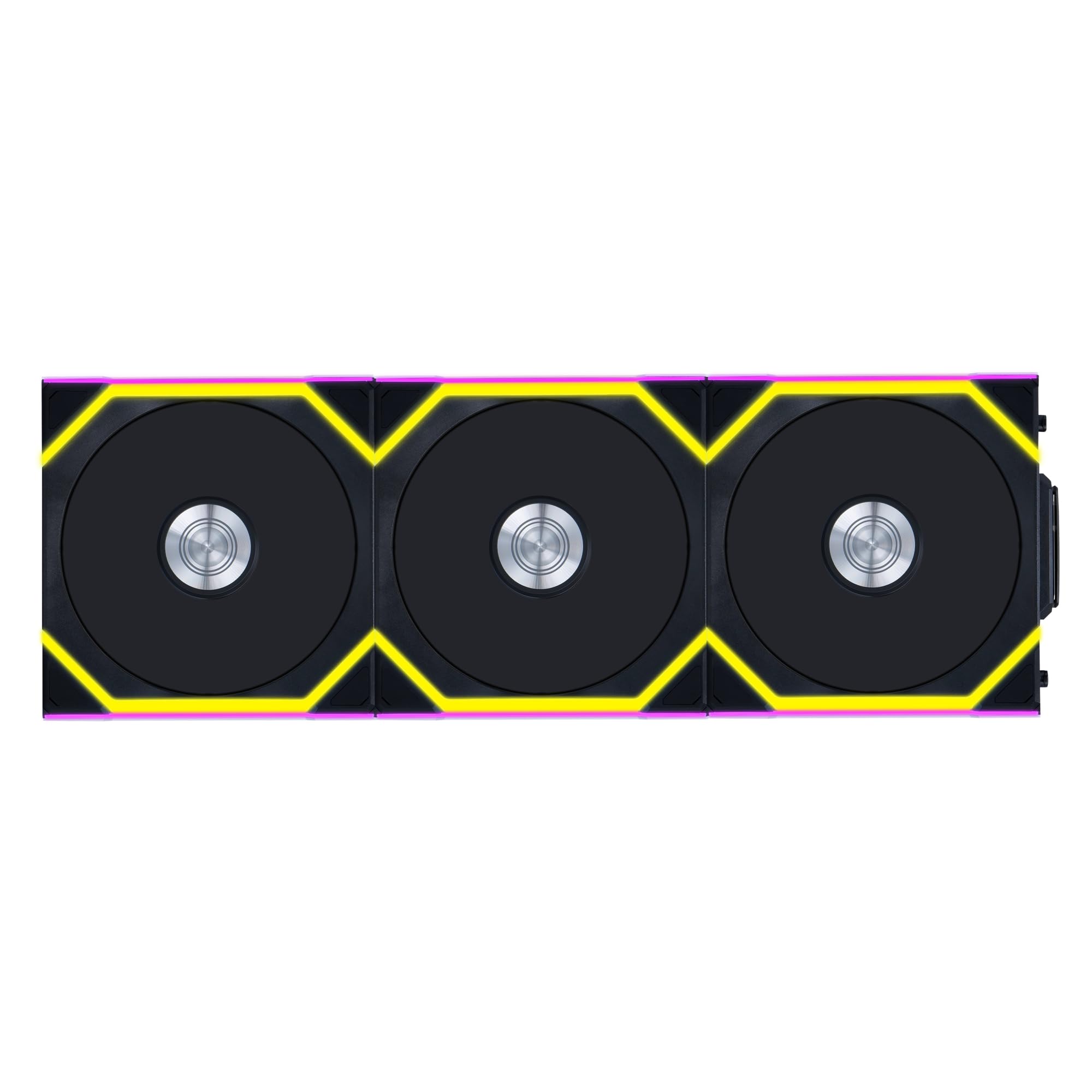 Front. Lian Li - Lian Li 12RSL1W3B UNI FAN SL 120 Wireless RGB 120mm Fan Reverse Blade - Black.