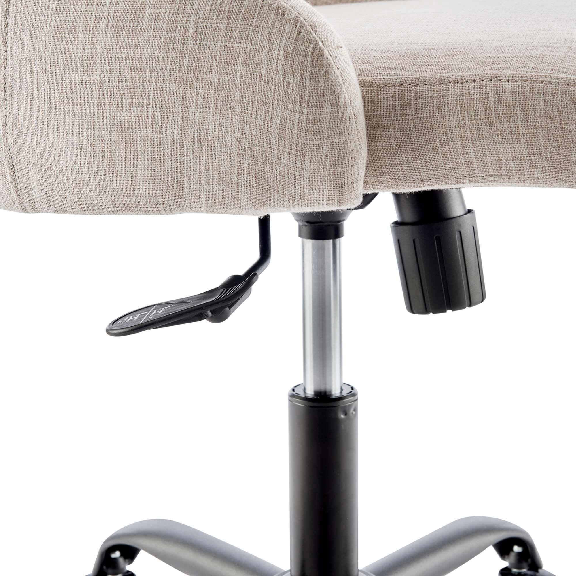 Alt View 5. Modway - Designate Swivel Upholstered Office Chair by Modway - Black Beige.
