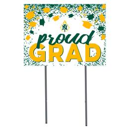 Jardine - Northern Michigan Wildcats 18" x 24" Proud Grad Yard Sign - White