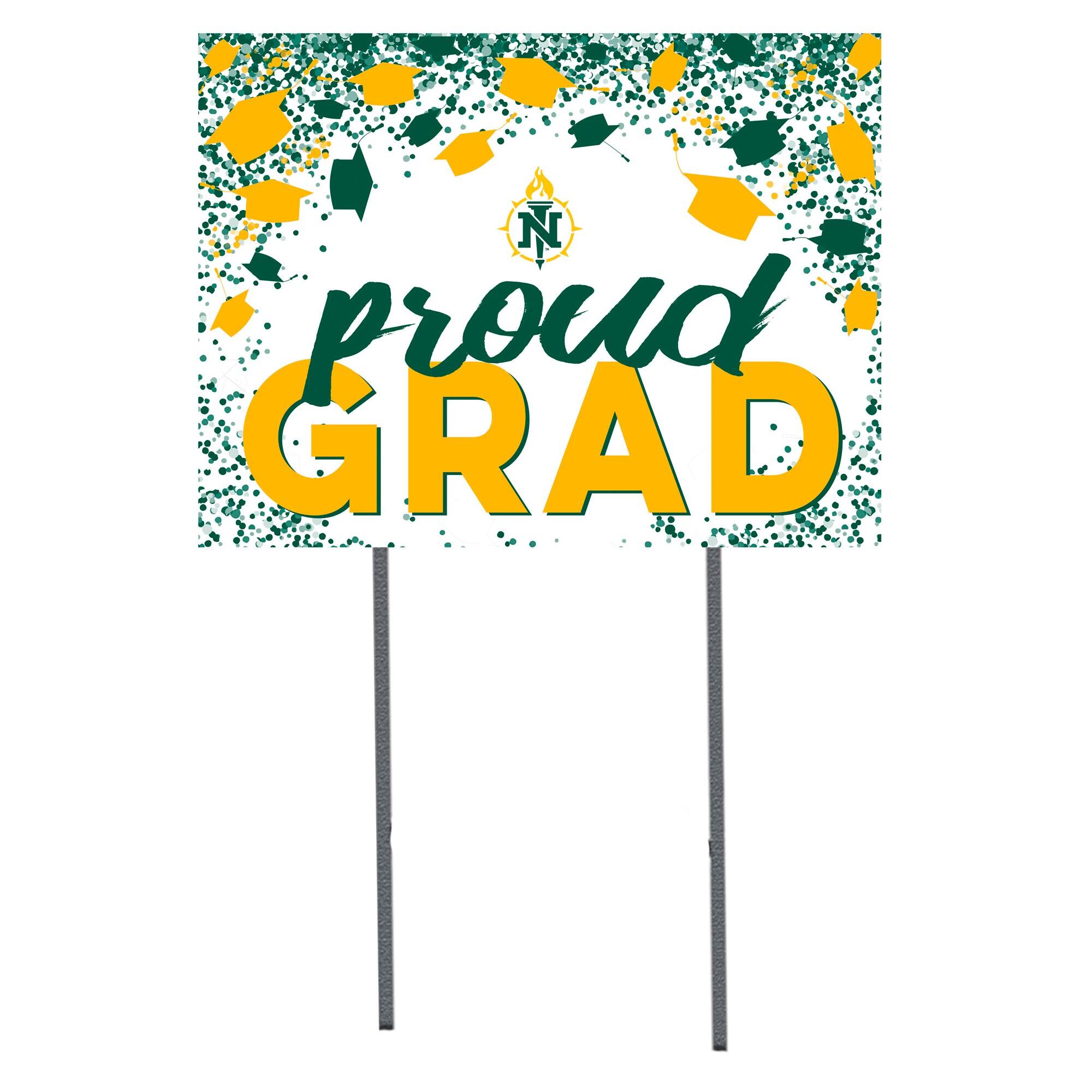 Northern Michigan Wildcats 18" x 24" Proud Grad Yard Sign