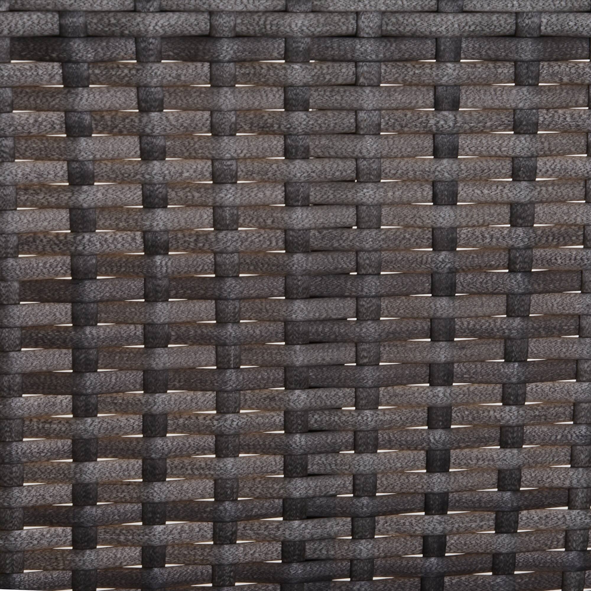 Alt View 8. Outsunny - 2 Person Wicker Hanging Swing Bench, Front Porch Swing Outdoor Chair with Cushions 550 lbs. Weight Capacity - Gray.