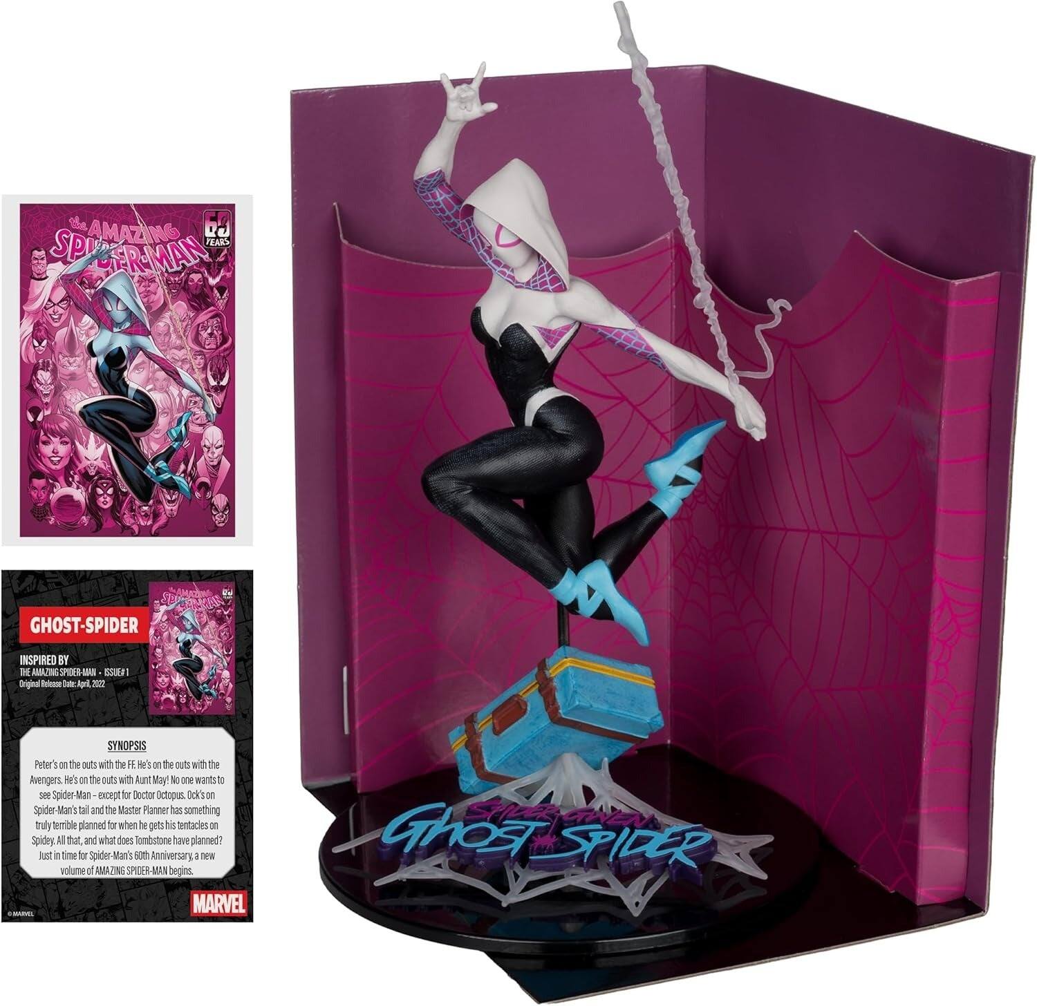 AMAZING SPIDER-MAN 10 1 FEAT SP TR-MAN T 22 GHOST-SPIDER INSPIRED BY DE - SPIDER-MAN BAS EU - Original - Ta ul 2022 SYNOPSIS Peter's on the outs with the Avengers. He's on the outs with Aunt May. No one wants to see Spider-Man except for Doctor Octopus. Ok, on Spider-Man tail and the Master Planner has something truly terrible planned when he gets his tentacles on Spider-Man! All that, and what does Tombstone have planned? Just in time for Spider-Man's 60th Anniversary, a new volume of AMAZING SPIDER-MAN begins. MARVEL Ghost SPIDER