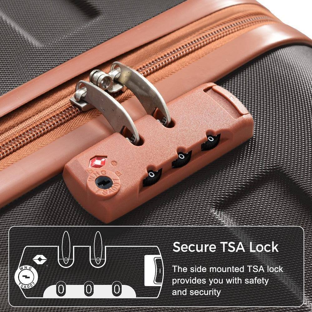 Secure TSA Lock

The side mounted TSA lock provides you with safety and security