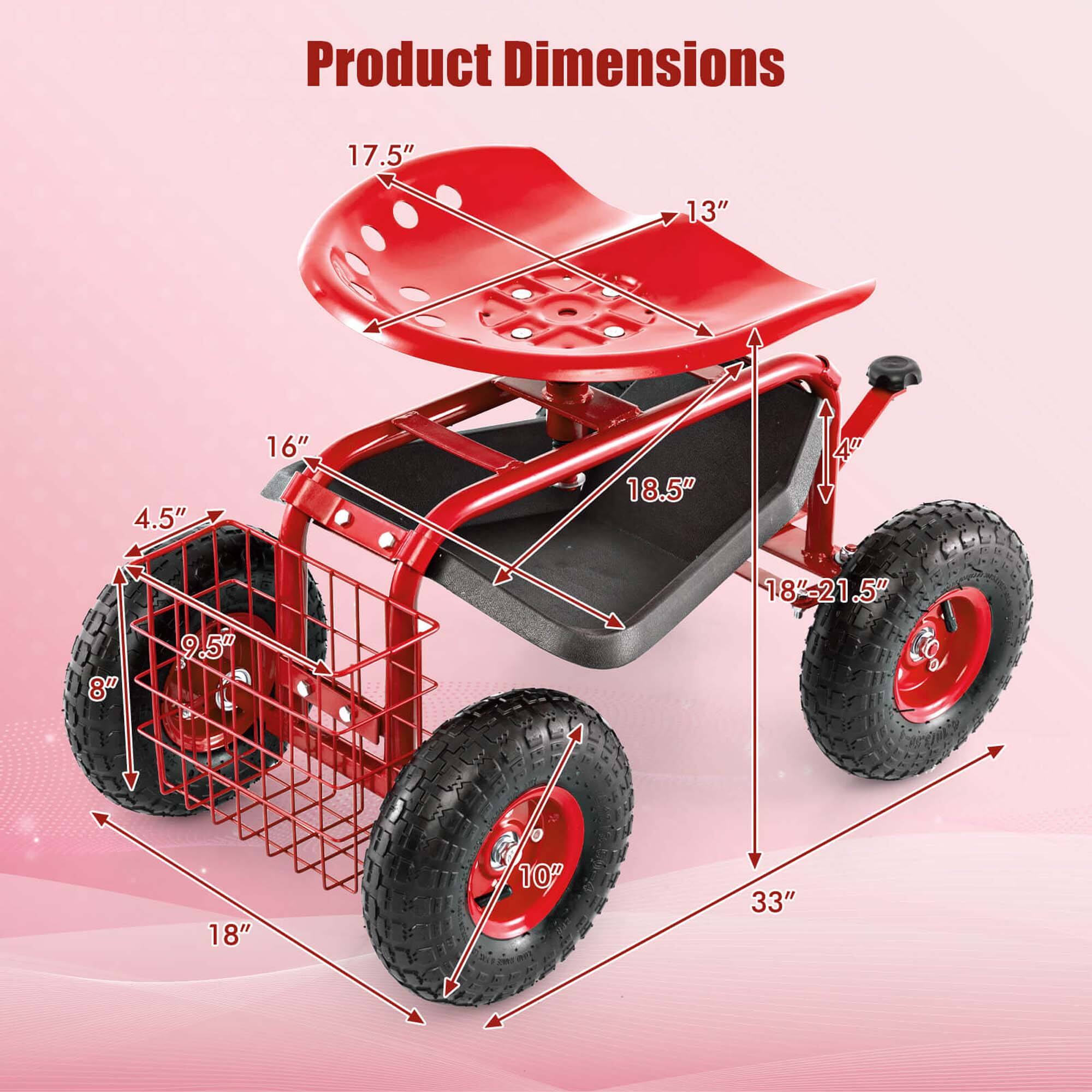 Product Dimensions: 17.5" x 13" x 4.5" x 16" x 18.5" x 8" x 9.5" x 18" x 6" x 10" x 18"-21.5" x 33"