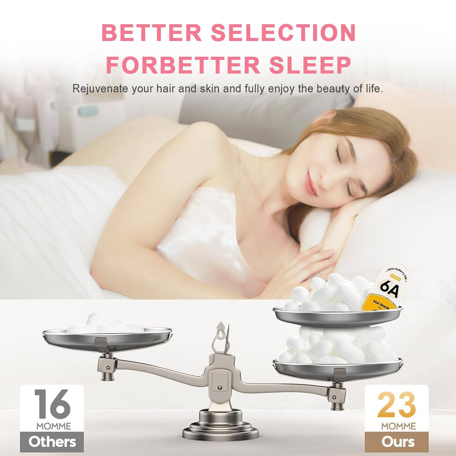 BETTER SELECTION FOR BETTER SLEEP

Rejuvenate your hair and skin and fully enjoy the beauty of life.

16 MOMME Others

23 MOMME Ours