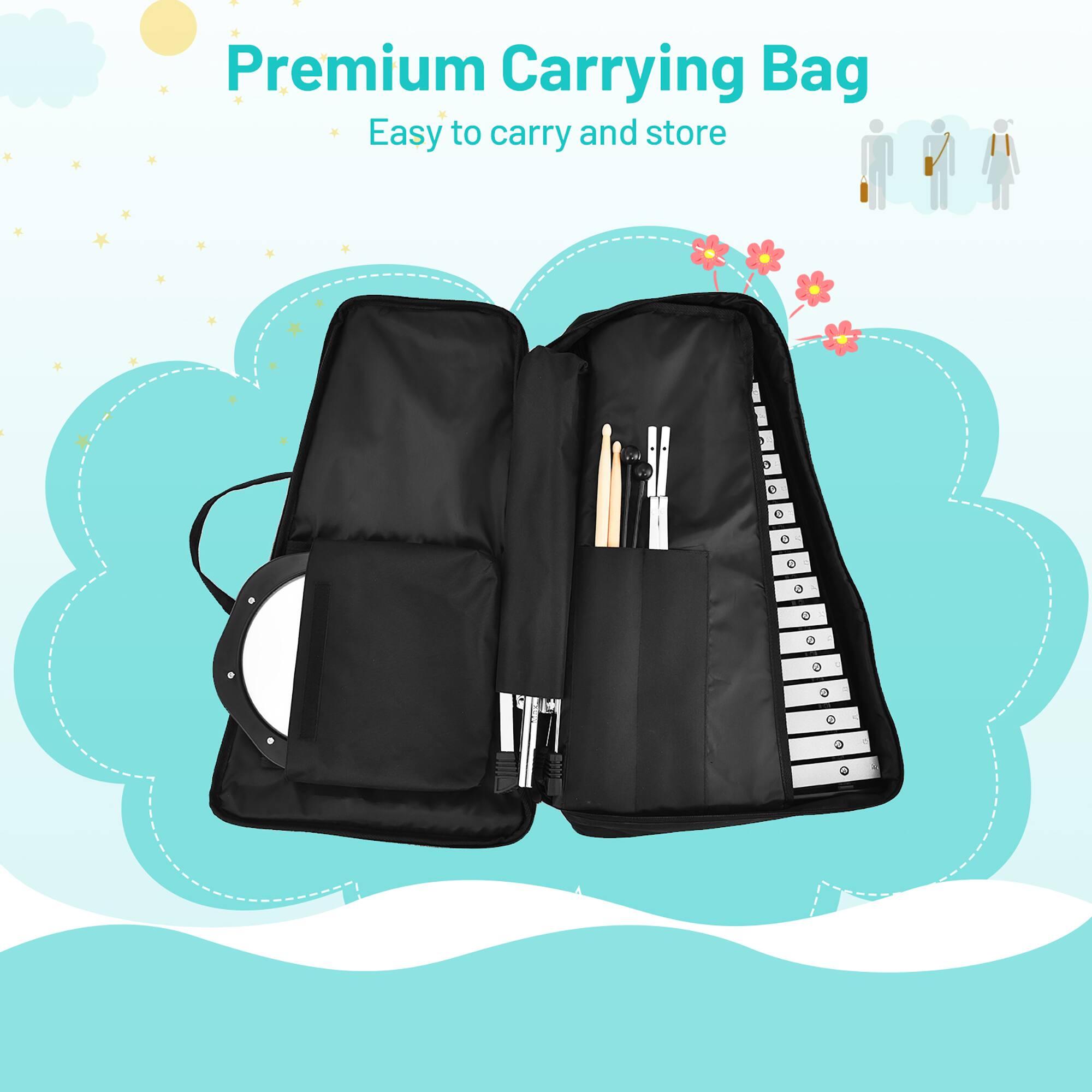 Premium Carrying Bag  
Easy to carry and store