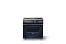Viking - 36 in. Wide 4 Burner Freestanding 7 Series Dual Fuel Self-Clean Range - Slate Blue