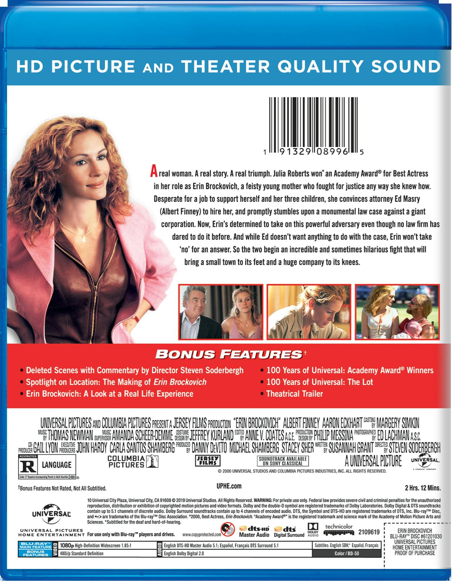 Angle. Erin Brockovich (Blu-ray New Box Art) [Blu-ray].