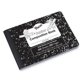 Pacon - Junior Composition Book, Black Marble, 3/8" Ruled 5" x 7-1/2", 100 Sheets