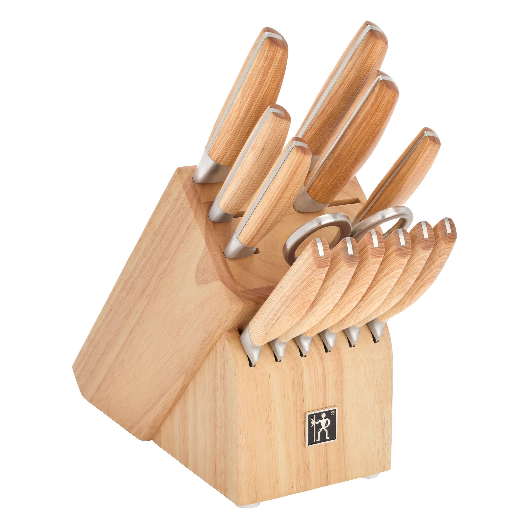 Alt View 1. Henckels - Henckels Pakka 14-pc Knife Block Set - Wood.