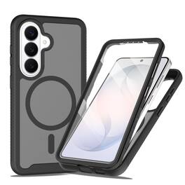 UUCOVER - Magnetic Case for Samsung Galaxy S26 FE Shockproof TPU+PC Built-in Screen Protector Compatible with MagSafe Matte Cover - Black