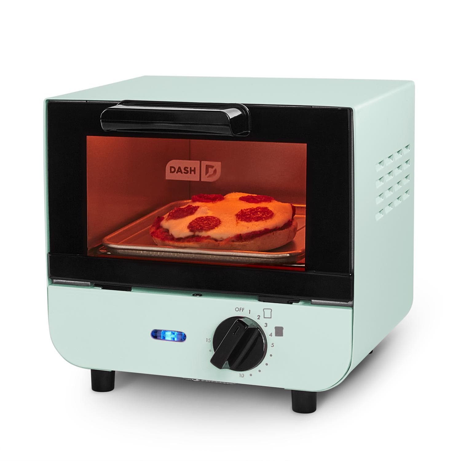 DASH - Metal Toaster Oven 7 in. H X 6 in. W X 8 in. D - Blue