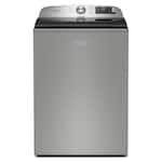 Maytag - 5.3 Cu. Ft. Pet Pro Top Load Impeller Washer with Extra Power and Sanitize Cycle with Oxi - Classic Silver