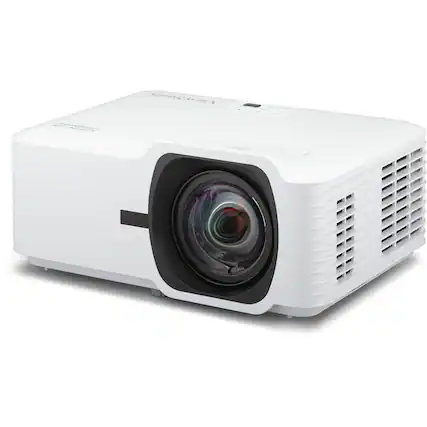 Front. ViewSonic - ViewSonic LSD400HD-ST Full HD Short Throw Laser DLP Projector, White - White.