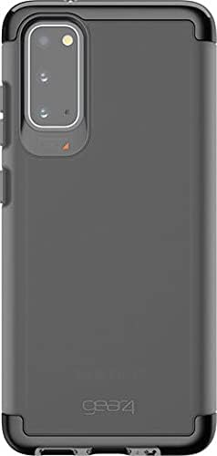 Angle. Gear4 - Gear4 Wembley Case for Galaxy S20 5G UW | Color: Clear/Black - Black.