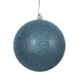 Vickerman - 10" Glitter Ball Drilled Cap - Sea Blue