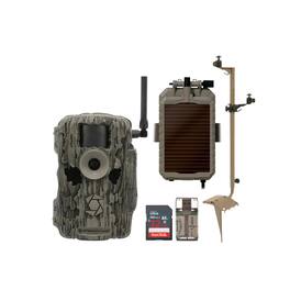 Stealth Cam - 36MP Fusion Max Cellular Trail Camera with 80 Feet Detection Range with Solar Battery Pack Mounting Post