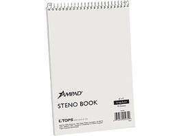 Ampad - Steno Pad, 6" x 9", Gregg Rule, 70 Sheets/Pad - White