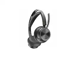 HP - Poly Voyager Focus 2 USB-C Headset w/ Adapter - Stereo, Bluetooth, Wired/Wireless - Black