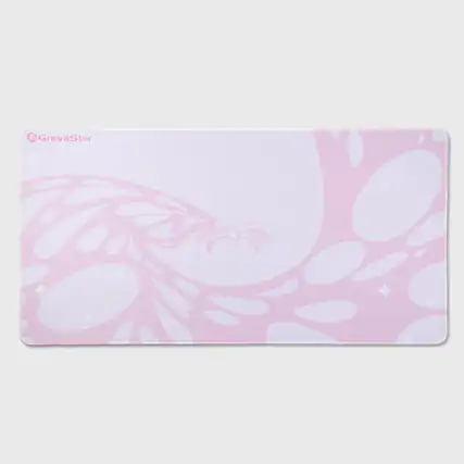 Front. GravaStar - GravaStar Extended Gaming Mouse Pad with Stitched Edges and Non-Slip Base Sakura Pink - Sakura Pink.